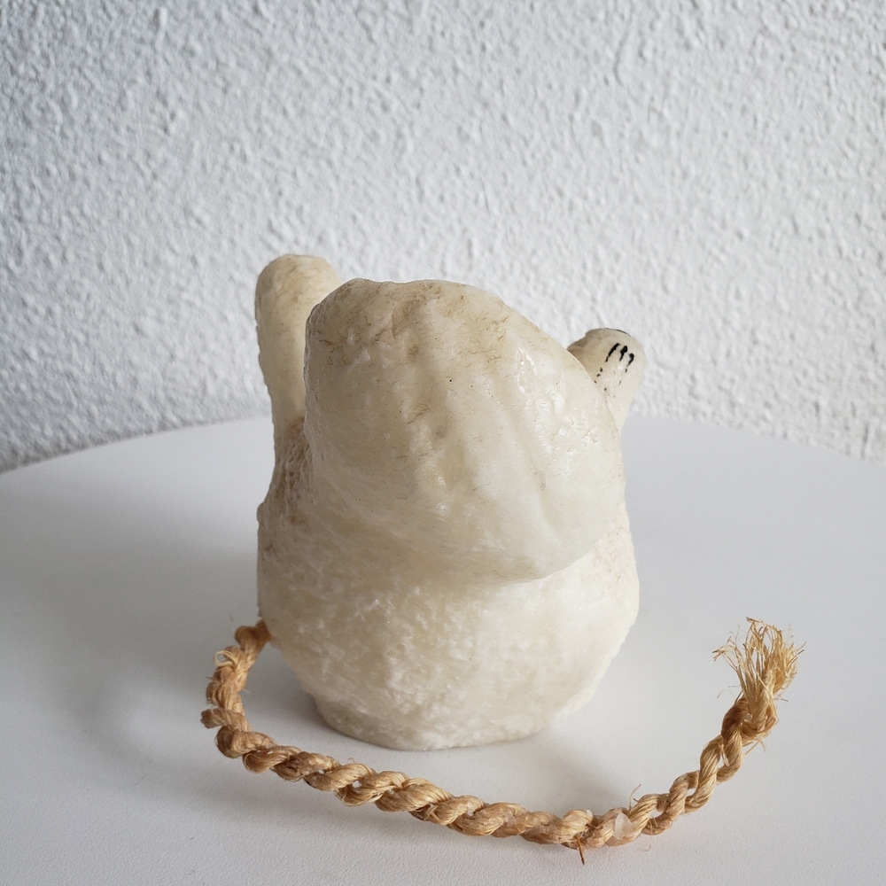#Vintage 1960-70s Jack B Nimble Wax White Mouse Head Shaped Decorative Candle . - Picture 13 of 13